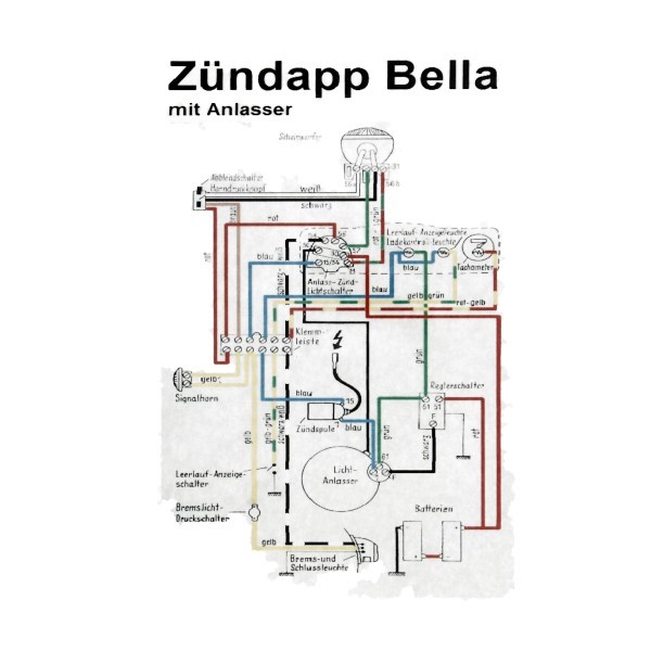 kabelboom startmotor bella 203=op=op