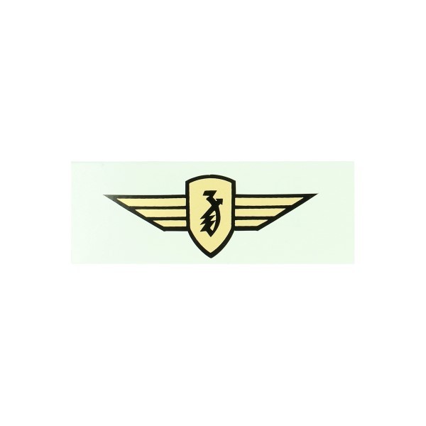 sticker logo vleugel 9.5cm goud zundapp