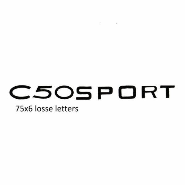 sticker benzinetank C50 sport zwart zundapp