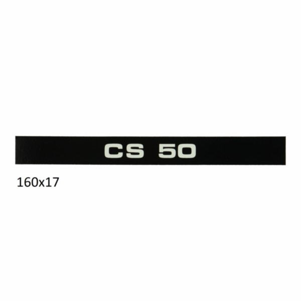 sticker zijscherm cs 50 zwart/wit zundapp 517