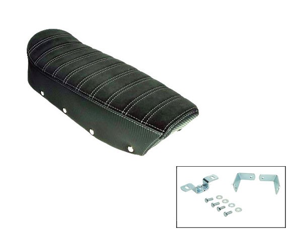 buddyseat model Denfeld suede carbon grijs zundapp