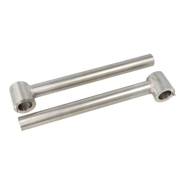 clipon stuur set 245mm rvs ks100