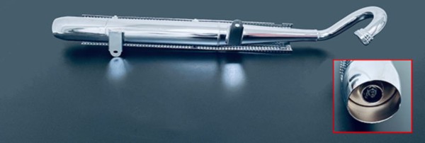 uitlaat opzet demper chroom ks50 cross z517-22.732