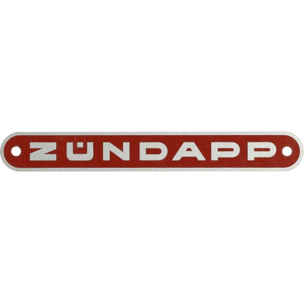 embleem buddyseat aluminium Zundapp oud model rood zundapp z433-23.141r