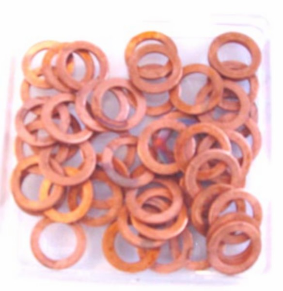 ring banjobout koper m10x14x1.5 50pcs universeel