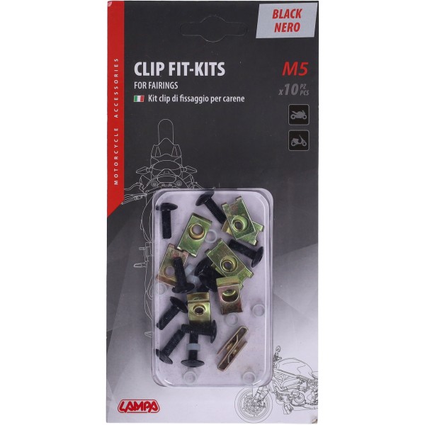 speednut lampa + bout set m5 10 stuks 91656