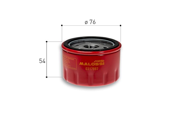 oliefilter malossi ak550i, bmw, c 400 gt, c650gt, kymco, r1200 0317897
