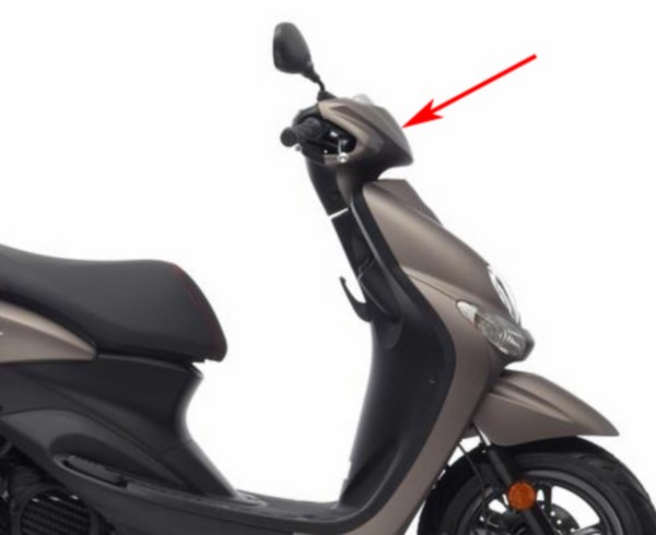 stuurkap Yamaha origineel titanium bruin/grijs neo va2008 5c3f614300p9