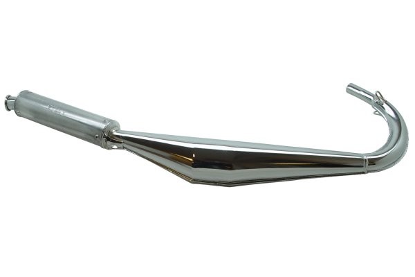 uitlaat onderlangs (made in EU) chroom dt50r, dt50sm, xsm, xtm