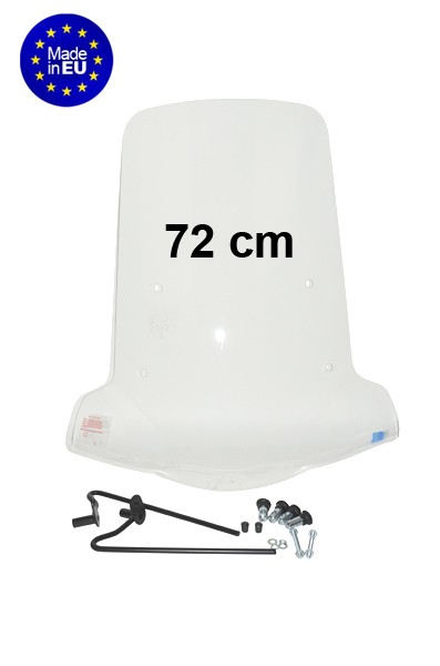 windscherm Regia met bevestigingsset (made in EU) hoog v.a. 2013 72cm helder neo 4t UBS-rem