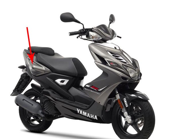 zijscherm Yamaha origineel rechts grijs mat aerox 2013 1phf174100p0