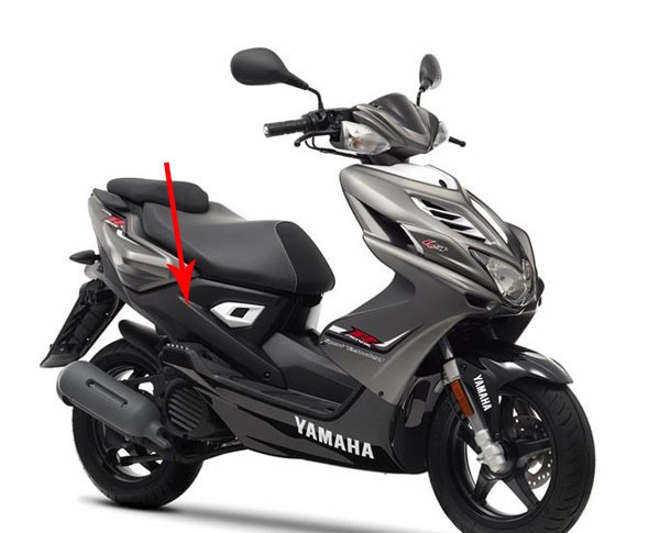 zijscherm Yamaha origineel midden rechts zwart aerox 2013 1phf172100