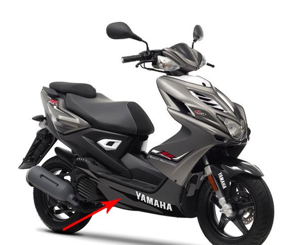 onderspoiler Yamaha origineel zwart aerox 2013 1phf838500