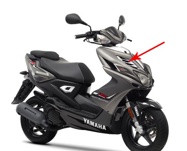 rooster Yamaha origineel voorscherm wit aerox 2013 1phf837n10