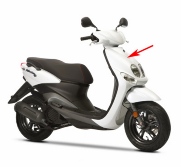 voorscherm Yamaha origineel boven wit parelmoer bwc1 neo 4t, neo va2008 5c2f831100p7=op=op