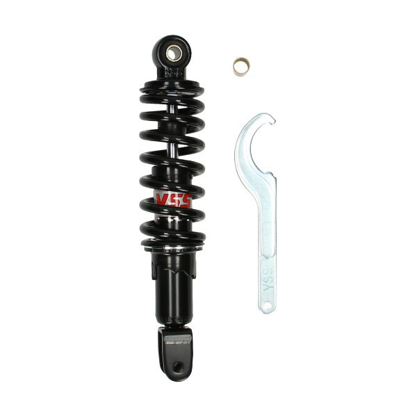 schokbreker yss pro-x serie 260mm zwart kymco, minarelli, peugeot, sco gy6