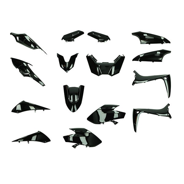 plaatwerkset Yamaha zwart glans 15-delig t-max560