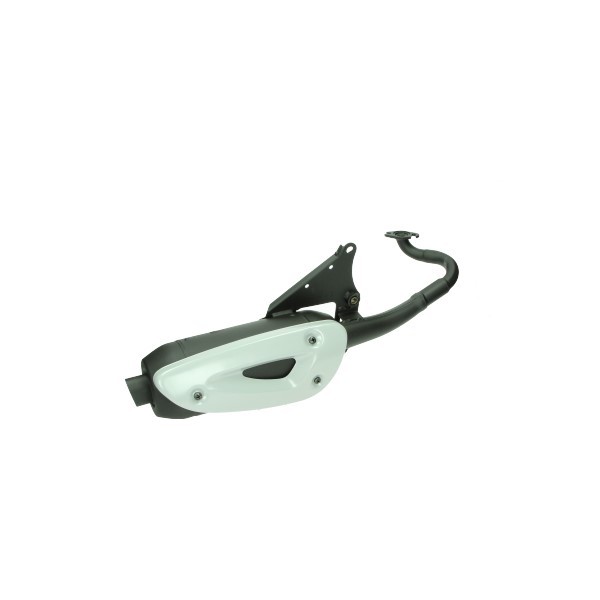 uitlaat tecno standaard model straight (made in EU) zwart minarelli hor