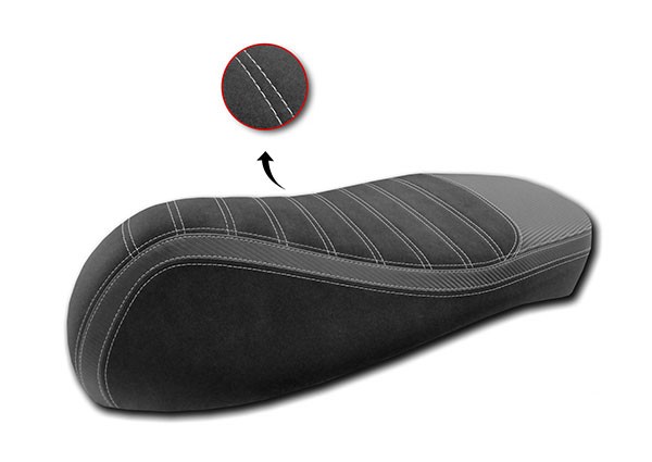 buddydek (made in EU) Yamaha alcantara streep Sport 2017> zwart x-max 125cc, x-max 250cc, x-max 300, x-max 400cc=op=op