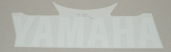 sticker Yamaha origineel woord [yamaha] onderspoiler wit 5brf83280000