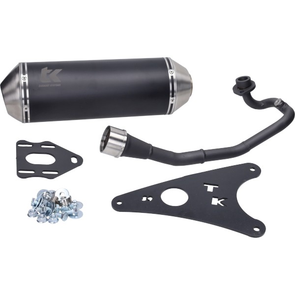 uitlaat Turbokit 4t e-keur Gmax zwart aerox 4t, neo 4t