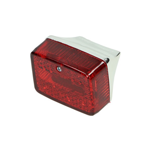 achterlicht DMP klein mod. ulo (rood glas) chroom camino, puch maxi