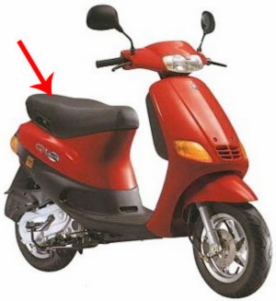 buddyseat Piaggio origineel compleet zapc11 zwart zip rst, zip sp 560411