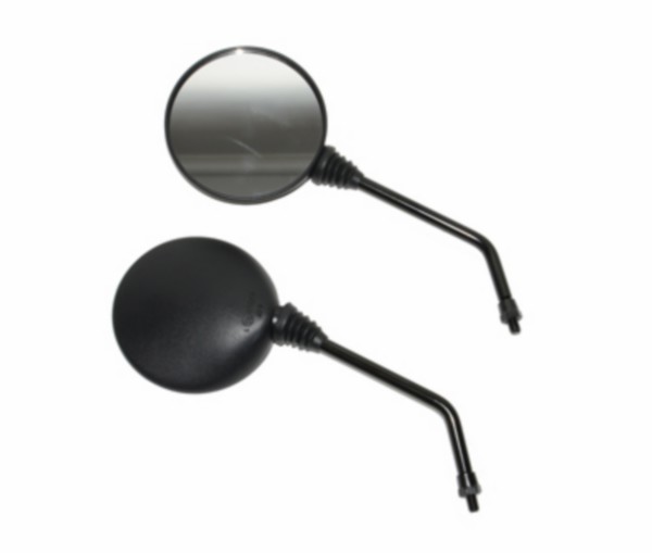 spiegelset DMP rond E-keur zwart agility, agm, agm VX50, BTC Riva, gts toscana, sco china 4t, sco gy6