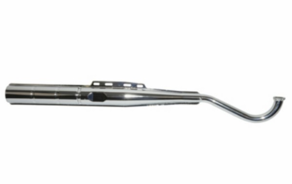 uitlaat tecno origineel model (made in EU) 28mm chroom puch maxi