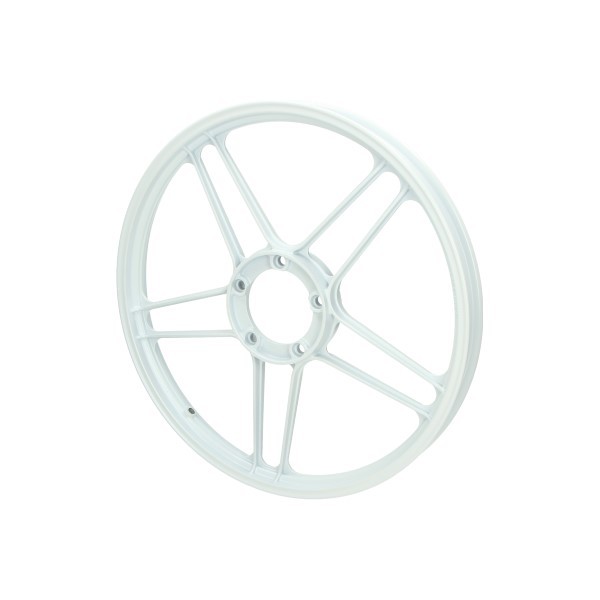 voorwiel/achterwiel ster 10 spaaks 17 inch wit puch maxi