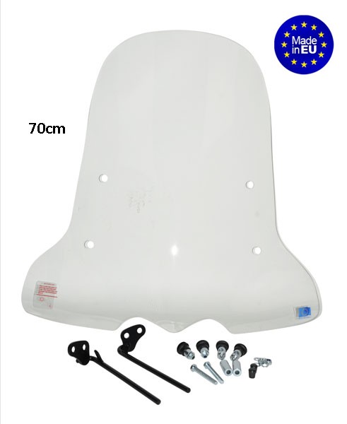 windscherm Regia met bevestigingsset (made in EU) hoog 70cm helder kymco, vp50