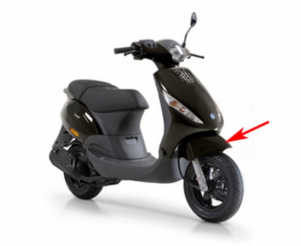 voorspatbord Piaggio origineel zwart lucido 94 zip2000 1b00099600090