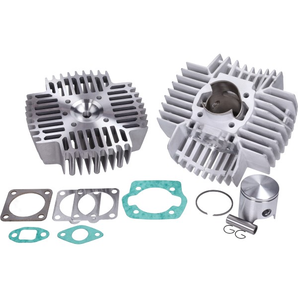 cilinder met kop Power1 + zuiger breed alu-nik 45mm puch maxi