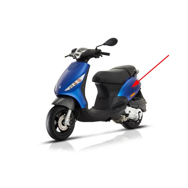 zijscherm Piaggio origineel euro-4 blauw mat 284/a zip 4t 1b005483000dz