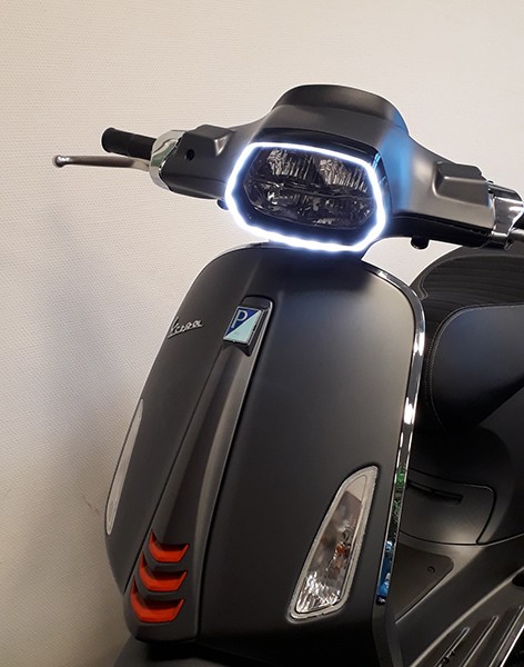 koplamprand DMP led Evo-1 zwart glans sprint