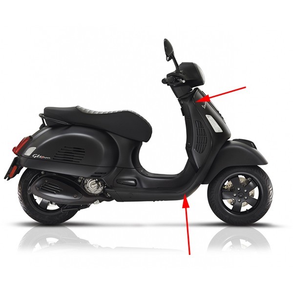 sierstrip Piaggio origineel rechts