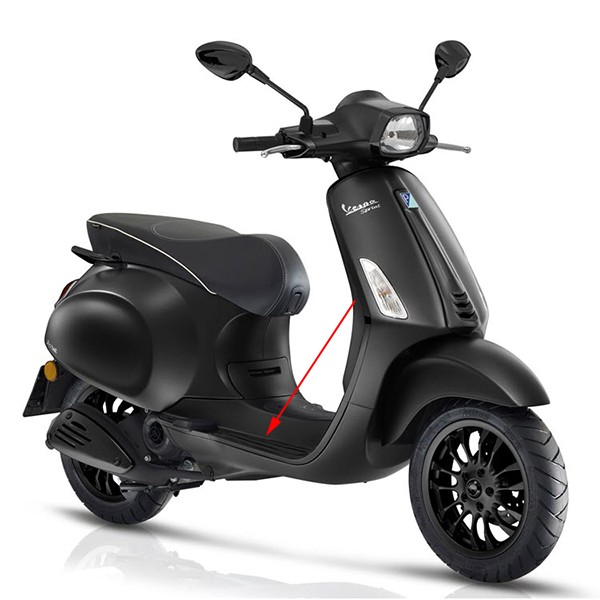 treeplank Piaggio origineel [notte] zwart mat 99/C sprint 67361200nv
