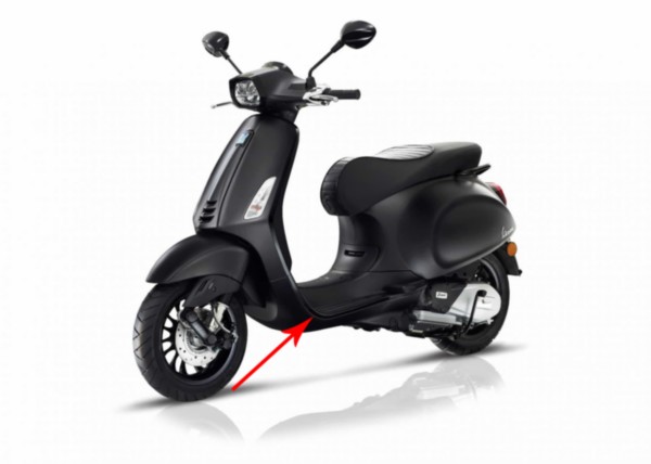 sierstrip Piaggio origineel treeplank [notte] links sprint 4t (euro4) cm298603