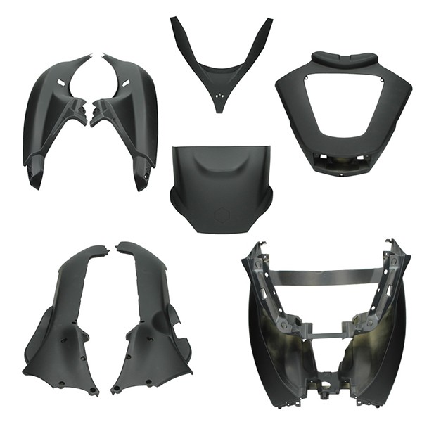 plaatwerkset MP3 125-500cc 2008-2013 zwart mat 8-delig