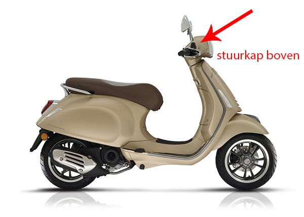 stuurkap Piaggio origineel boven matt beige 516/A primavera 67364600q9=op=op