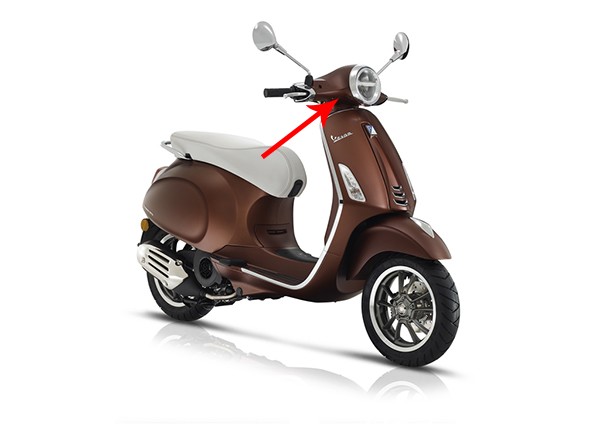 stuurkap Piaggio origineel onder mat bruin 139/a primavera 1b005469000ml