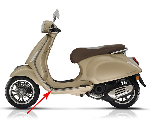 sierstrip Piaggio origineel treeplank linksonder antraciet primavera cm2986025