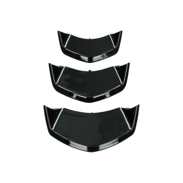 sierstripset DMP voorscherm midden euro-4/5 zwart glans primavera, sprint