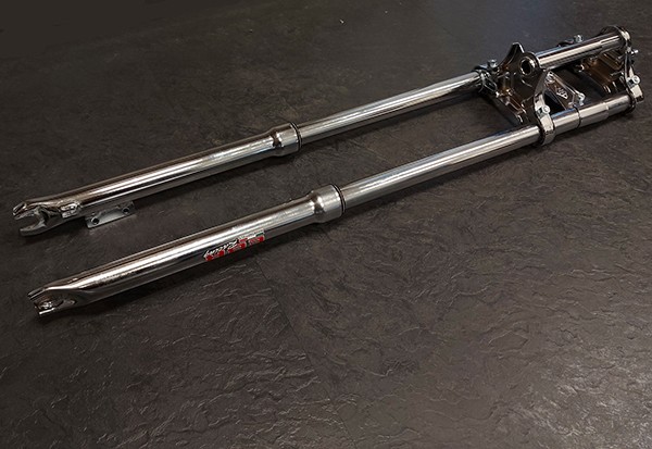 voorvork ebr extra lang compleet 710mm chroom puch maxi
