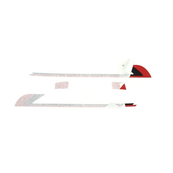 stickerset zijscherm rood/zwart sprint sport 4t (euro4)