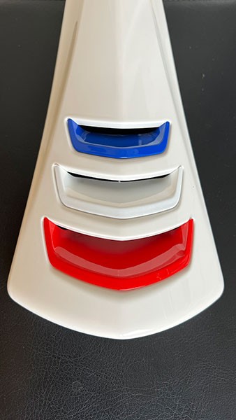 sierstripset DMP voorscherm franse vlag blauw/wit/rood euro-4/5 primavera, sprint=op=op