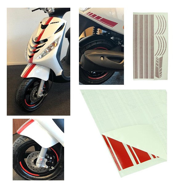 stickerset sport euro-2/4/5 AMG rood 14-delig zip2000