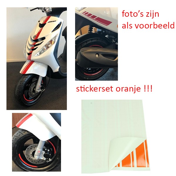 stickerset sport euro-2/4/5 AMG oranje 14-delig zip2000