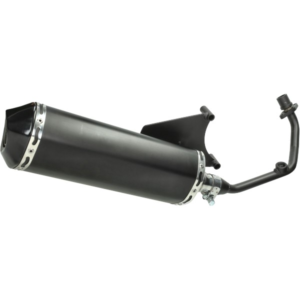 uitlaat jamarcol (made in EU) euro-4 (model Akrapovic) zwart/zwart zip 4t 3v