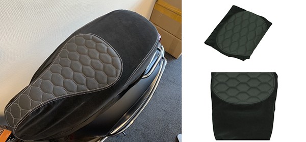 buddydek Regia (made in EU) Vespa designo alcantara zwart primavera, sprint